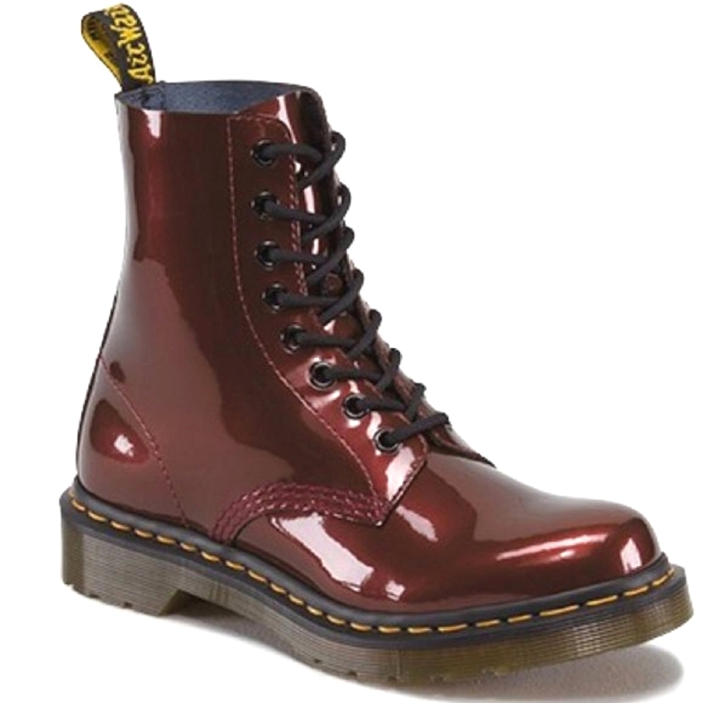 Dr. Martens 1460 Pascal Cherry Red Spectra Patent
